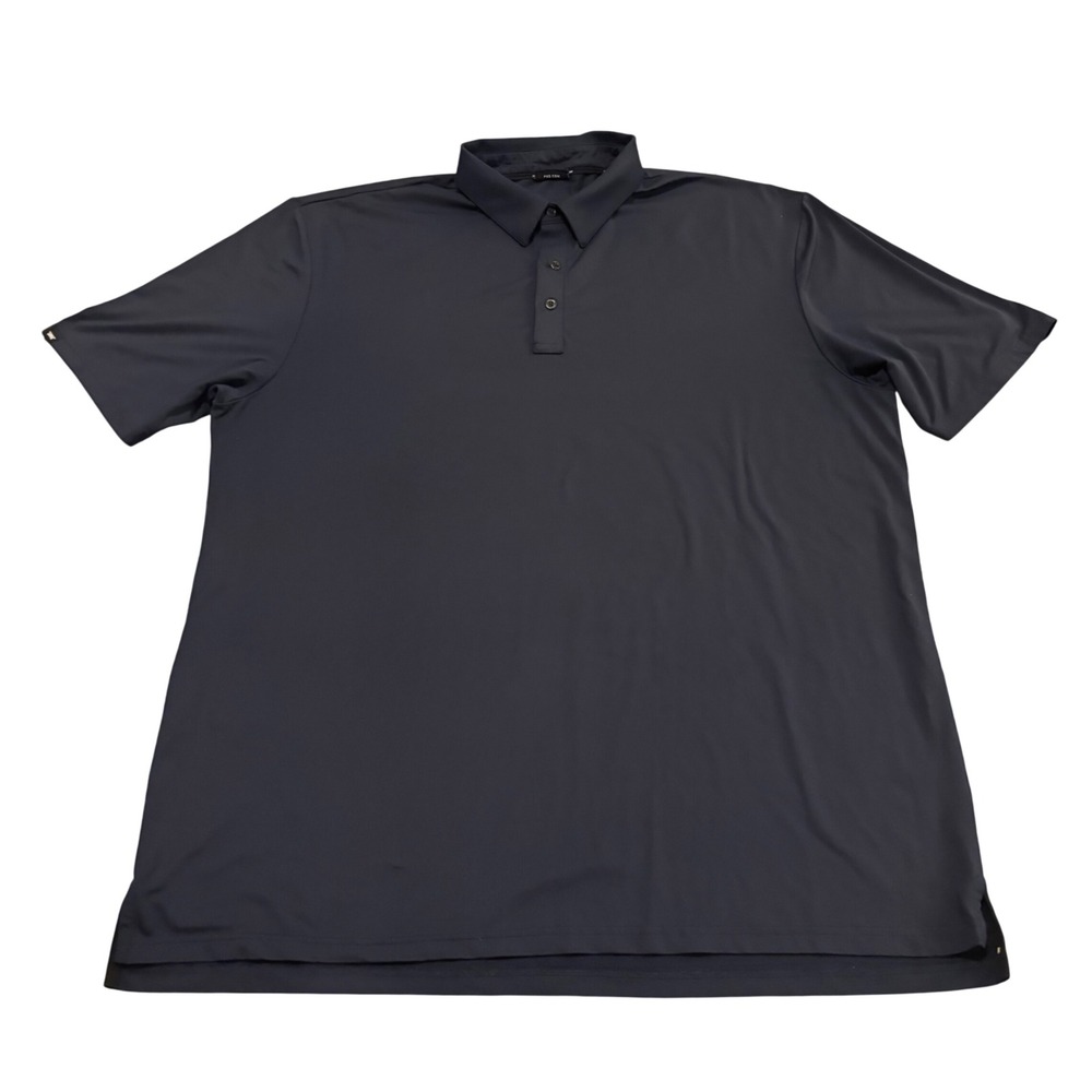 PXG Mens Athletic Fit Polo Shirt Navy Blue Short Sleeve Golf Top XL Stretch